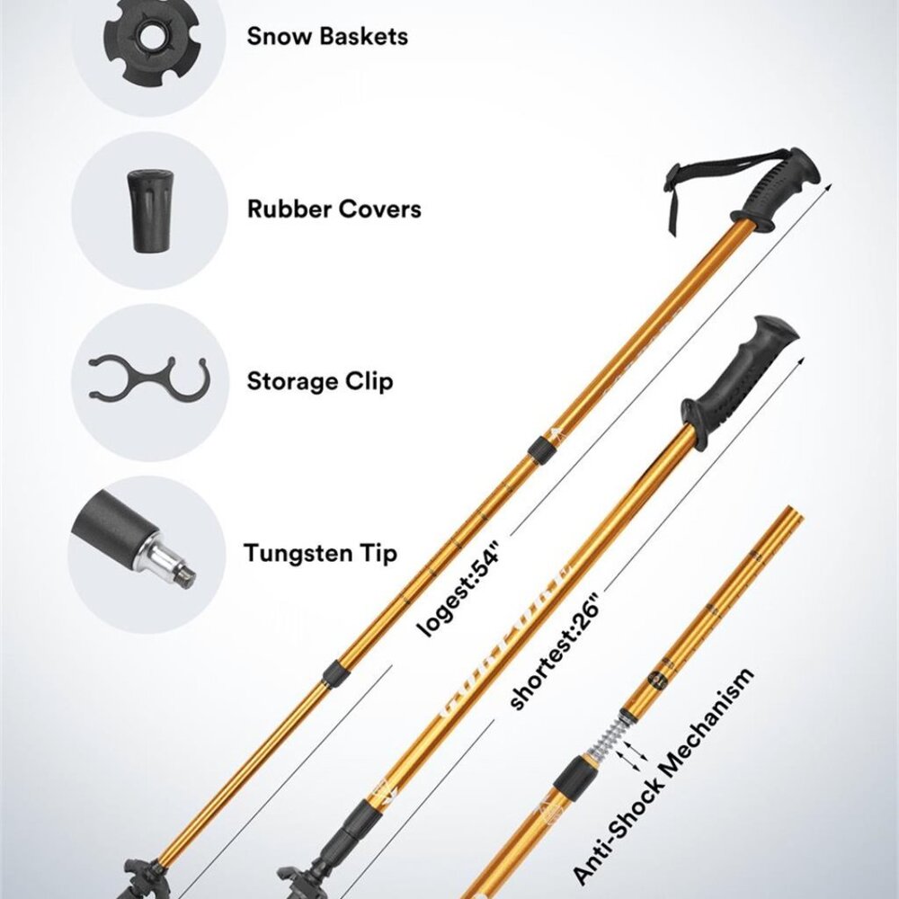 Lightweight Aluminum Snowshoes Kit - Picture 9 of 10